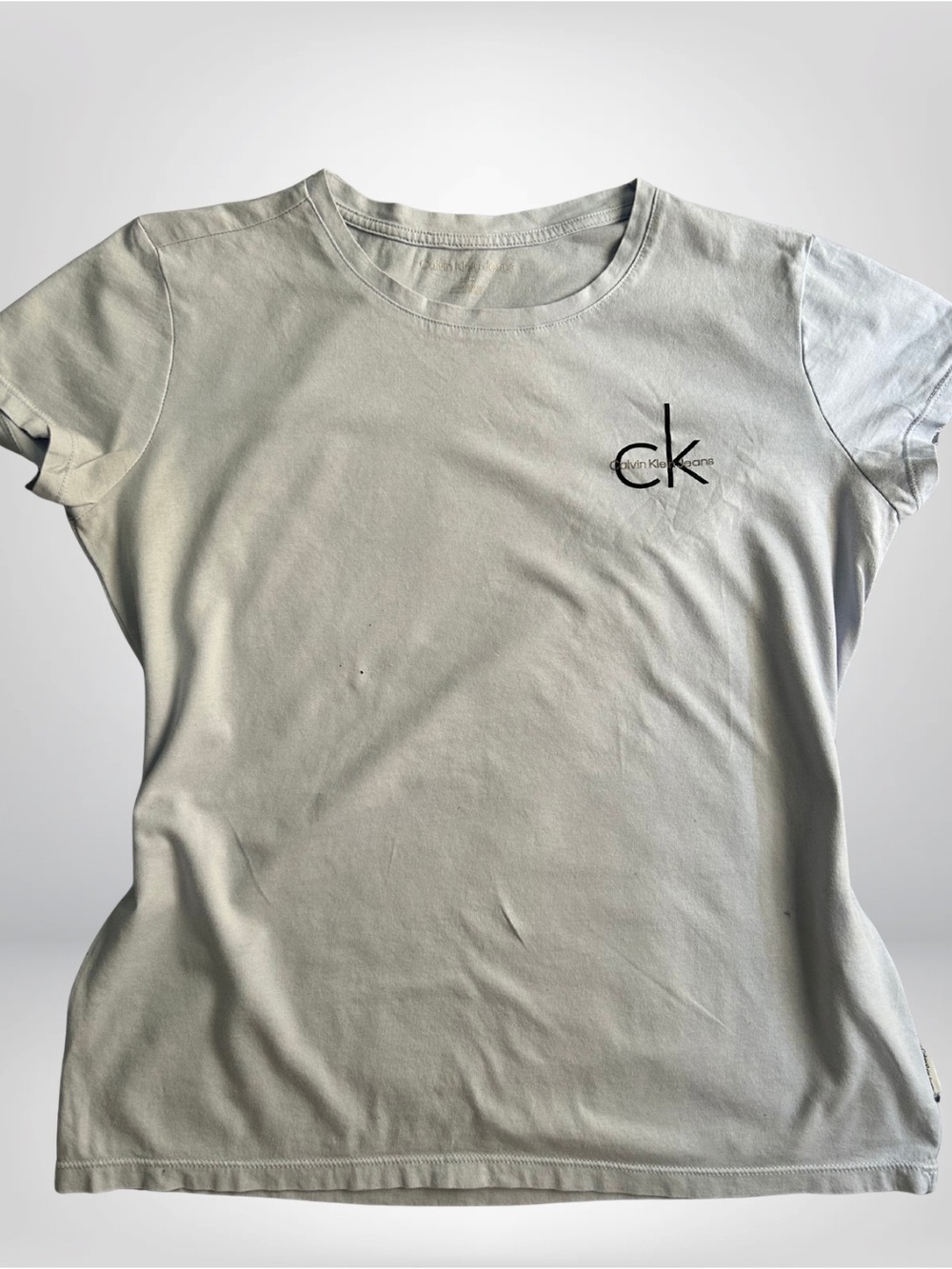 Calvin Klein Jeans White Short Sleeve Logo Tee